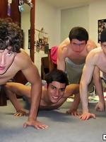 Dick Dorm Boys Playing Twister